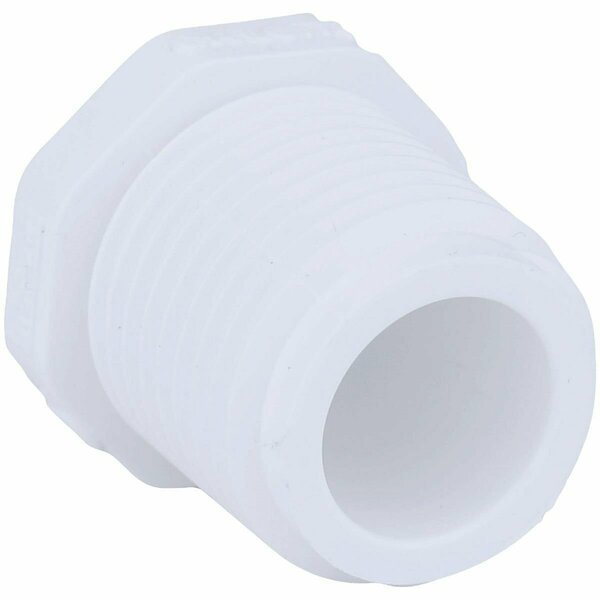 Charlotte Pipe And Foundry Threaded Schedule 40 DWV 1/2 in. MIP PVC Plug PVC 02113  0600HA